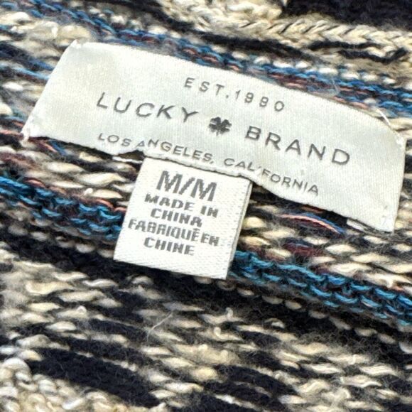 NWT Lucky Brand Aztec Open Cardigan size Medium - Picture 3 of 9